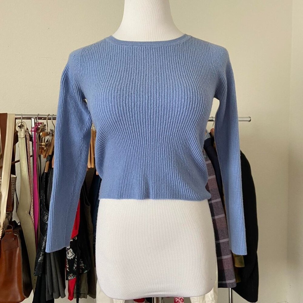Baby Blue Ribbed Long - Picture 3 of 5